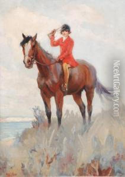 A Young Girl On Horseback Oil Painting - Philip Stuart Paice