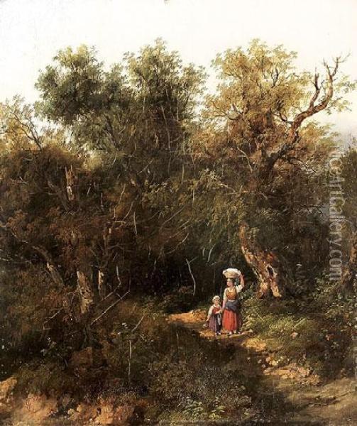 Hazafele Oil Painting - Gustav Lahoda
