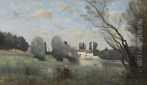 L'Etang De Ville D'Avray Oil Painting - Jean-Baptiste-Camille Corot