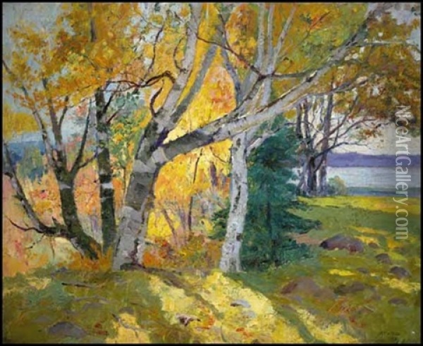 Sunny Day, Ile D'orleans Oil Painting - Maurice Galbraith Cullen