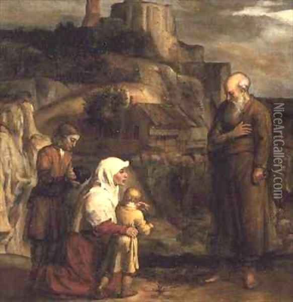 Elijah and the Widow of Zarephath Oil Painting - Barent Fabritius