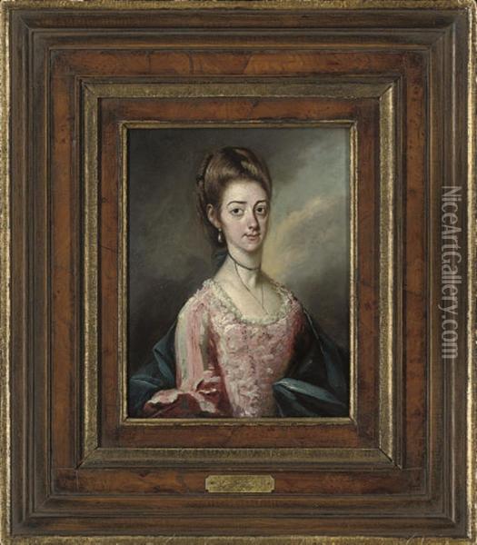 Portrait Of A Lady Traditionally Identified As The Actress Oil Painting - Francis Hayman
