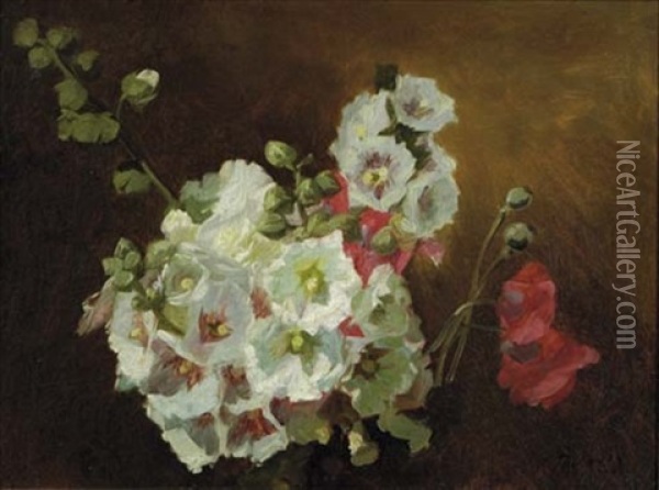 Etude Des Fleurs Oil Painting - Victoria Dubourg Fantin-Latour