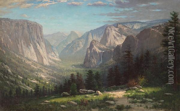 Yosemite Valley Oil Painting - Hiram Reynolds Bloomer