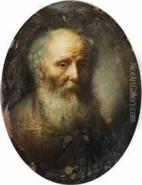 Portrait De Vieil Homme Oil Painting - An Adriansz Van Staveren