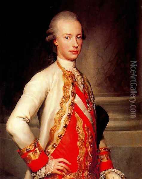 Grand Duke Peter Leopold of Tuscany Oil Painting - Anton Raphael Mengs