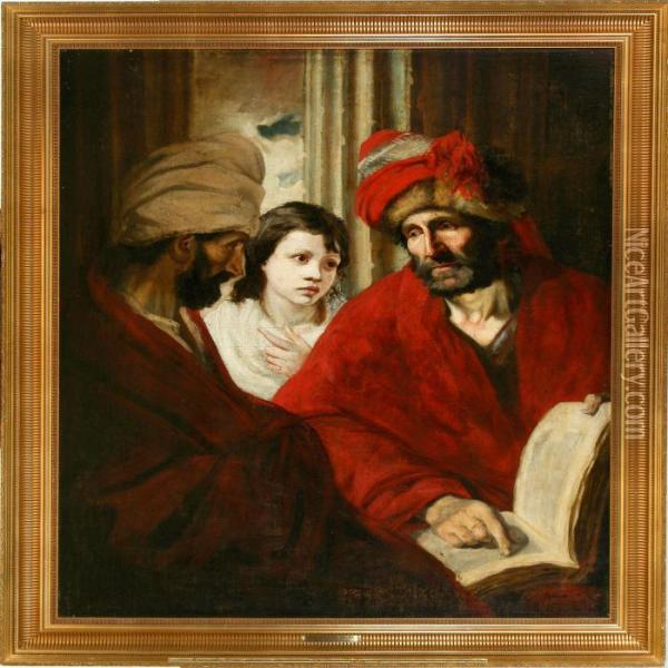 The 12-year-old Jesus In The Temple Oil Painting - Rembrandt Van Rijn