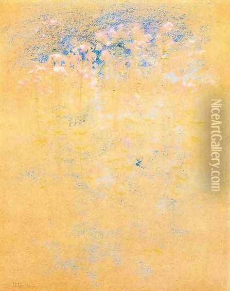 Weeds And Flowers Oil Painting - John Henry Twachtman