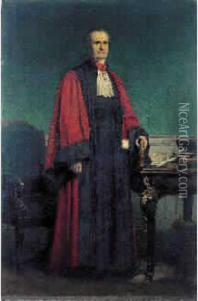 Portrait De Louis-marie De Belleyme Oil Painting - Charles Francois Jalabert