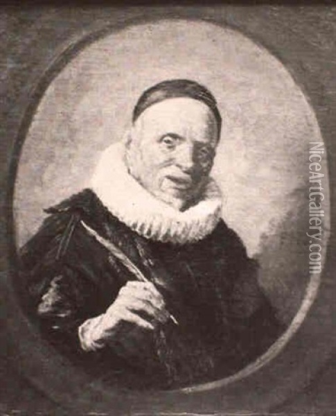 Portrait Des Pieter Christianz Bor Oil Painting - Frans Hals