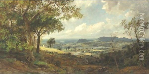 Mounts Adam And Eve Oil Painting - Jasper Francis Cropsey