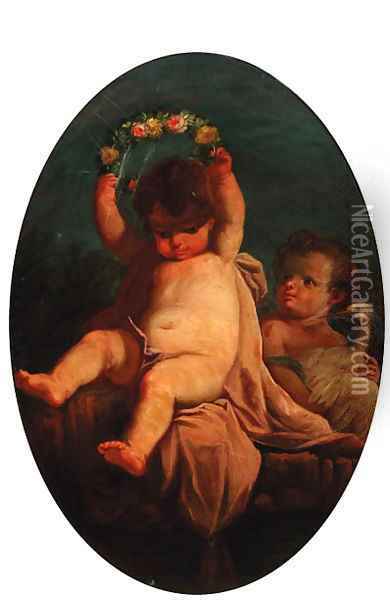 Childrens Oil Painting - Angelo The Elder Vacca