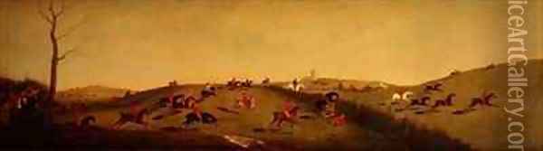 The start of the Billesdon Coplow Run Oil Painting - John Snr Ferneley