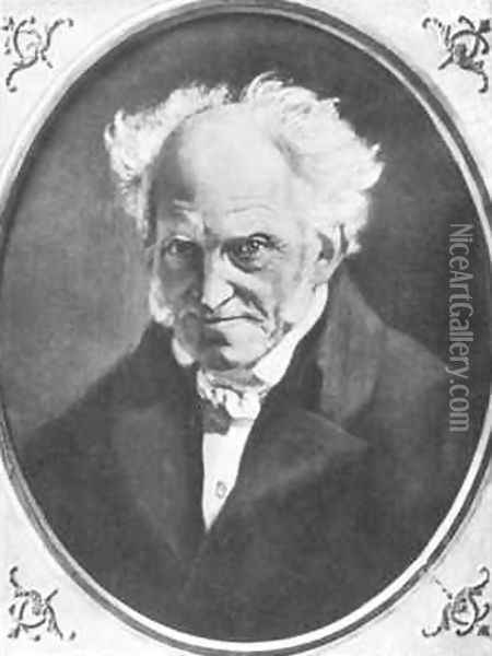 Arthur Schopenhauer Oil Painting - Angilbert Wunibald Gobel