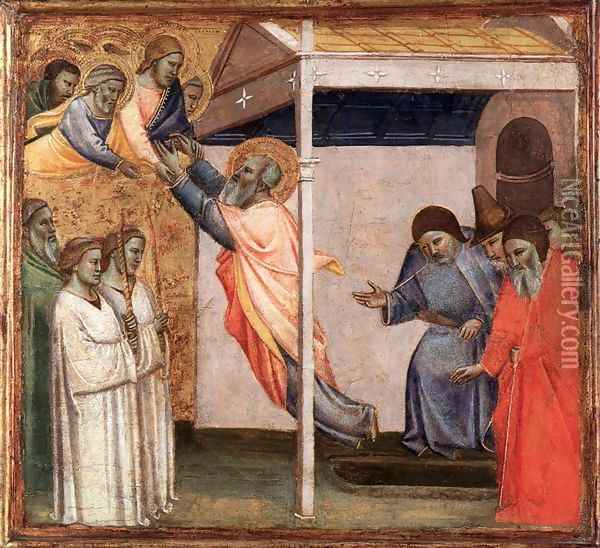 Assumption of St John the Evangelist Oil Painting - Taddeo Gaddi