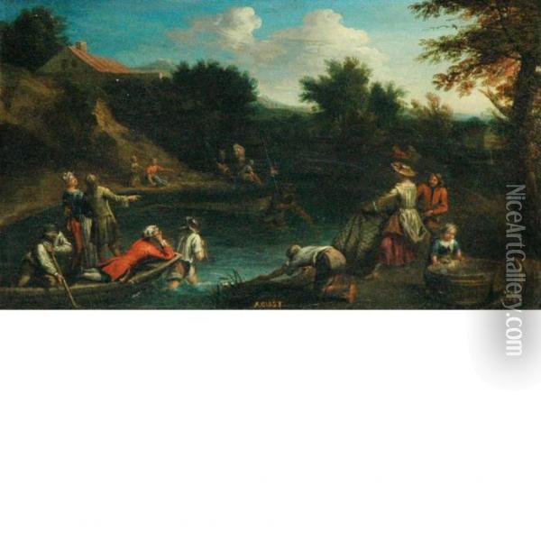 Allegory Of The Month Of August Oil Painting - Gaspar Broers