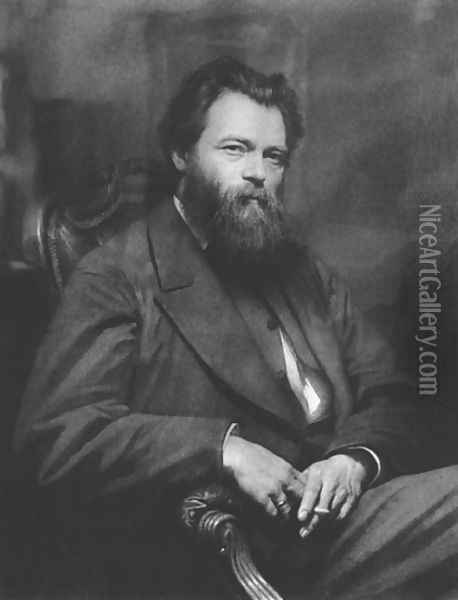 Portrait Of The Painter Ivan Shishkin Oil Painting - Ivan Nikolaevich Kramskoy