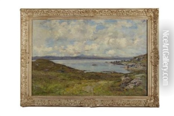 The Cullin Hills (from Morar Near Mallaig) Oil Painting - Joseph Morris Henderson