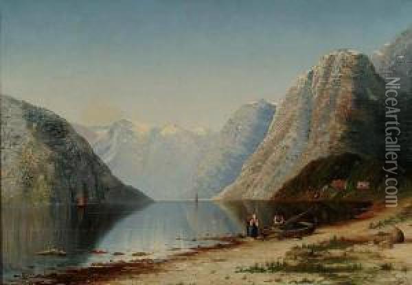 Nad Polnocnym Fiordem Oil Painting - Therese Fuchs