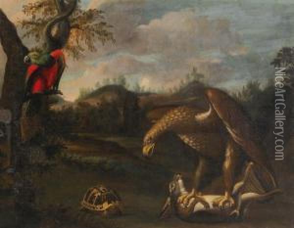 Allegoria Della Prudenza Oil Painting - Bartolommeo Bimbi