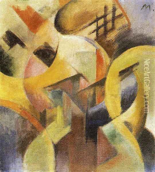 Small Composition I Oil Painting - Franz Marc