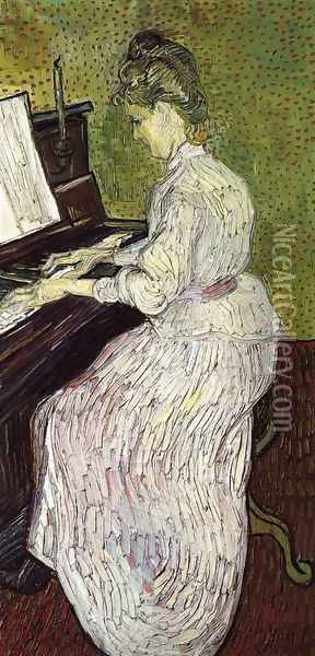 Marguerite Gachet At The Piano Oil Painting - Vincent Van Gogh