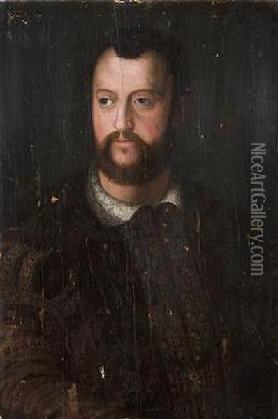 Werkstatt Portrait Von Cosimo I Oil Painting - Agnolo Bronzino