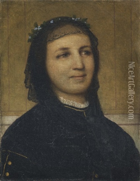 Bildnis Margaretha Antoinette Mahly-schermar Oil Painting - Arnold Boecklin