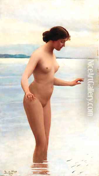Female nude Oil Painting - Eugene de Blaas