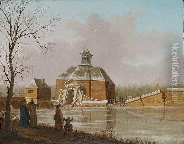 The Muiderpoort, Amsterdam Oil Painting - Hendrik Keun