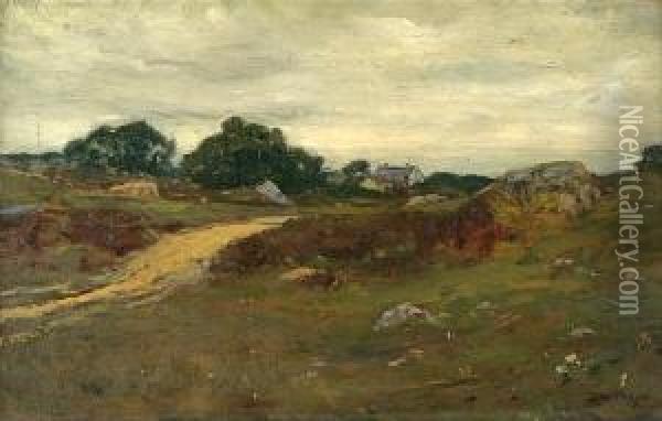 Summer Landscape Oil Painting - Dwight William Tryon