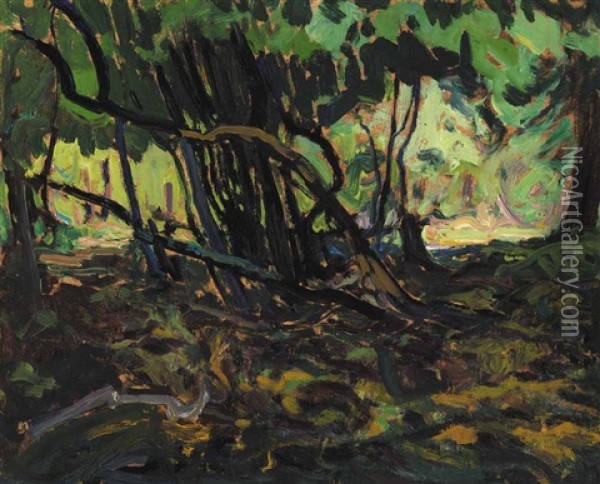 Brush Tangle Oil Painting - James Edward Hervey MacDonald
