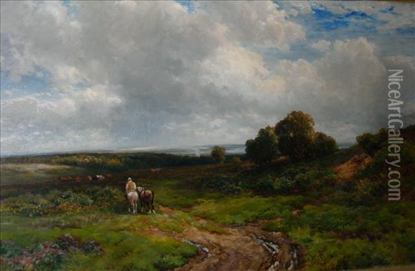 In Thenew Forest Oil Painting - Edmund Morison Wimperis