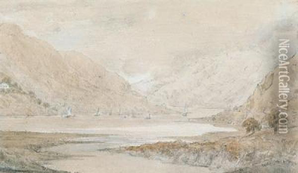 Lake In Der Grafschaft Cumbria Oil Painting - Joseph Mallord William Turner