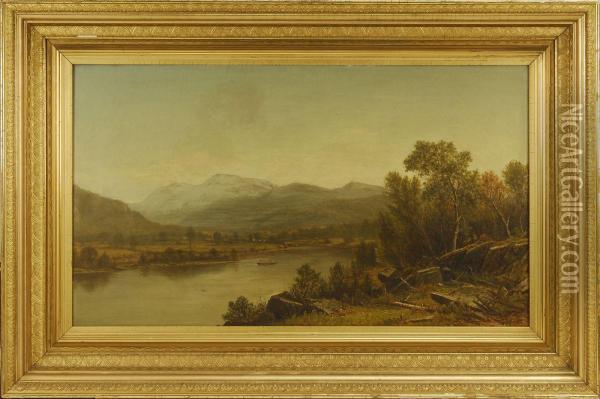 Summer Afternoon On The Susquehanna Oil Painting - Charles Wilson Knapp