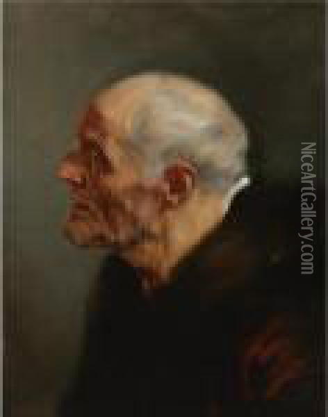 Head Of An Old Man Oil Painting - Peter Paul Rubens