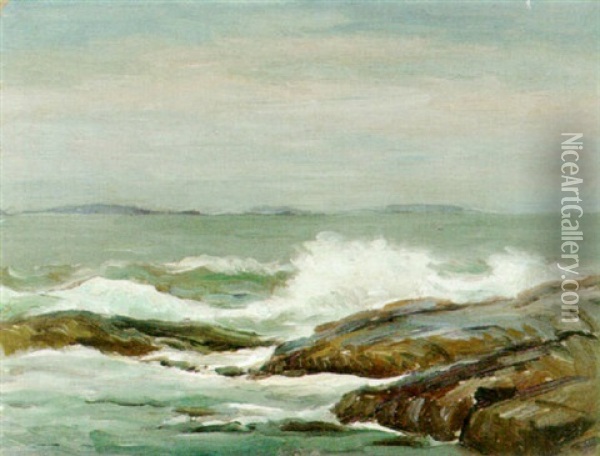 Maine Coast Oil Painting - Reynolds Beal