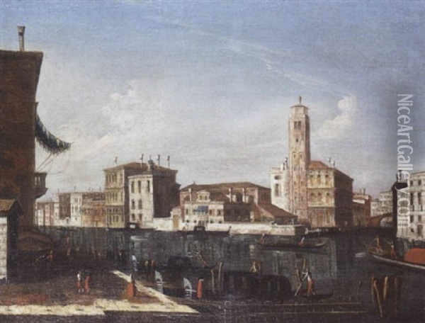 Vue De Venise Oil Painting - Jacopo di Paolo Marieschi
