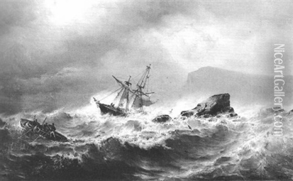 The Shipwreck Oil Painting - Mauritz Frederick Hendrick de Haas