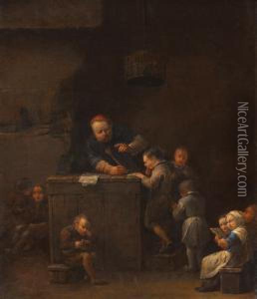 Theschoolroom Oil Painting - Jan Jozef, the Younger Horemans