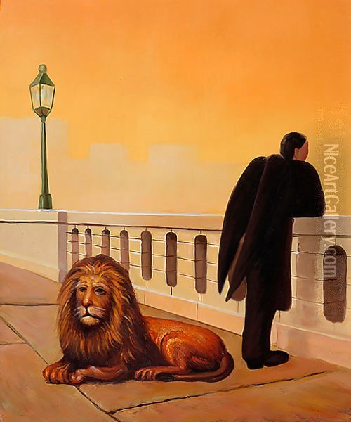 Homesickness Oil Painting - Rene Magritte