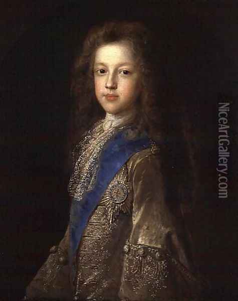 Prince James Francis Edward Stewart 1688-1766 as a boy, 1701 Oil Painting - Francois de Troy