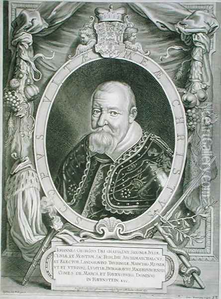 John George I 1585-1656 Elector of Saxony Oil Painting - Anselmus van Hulle
