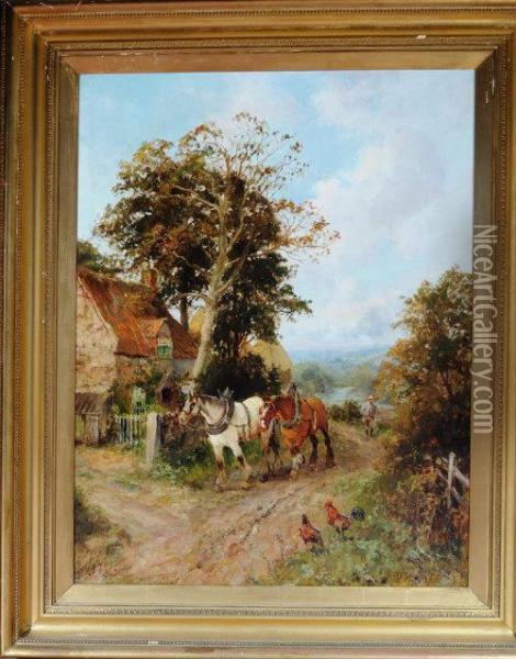 The Ploughman's Return Home Oil Painting - John Falconar Slater