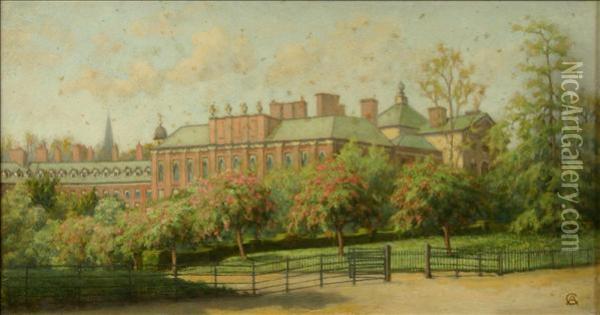 Kensington Palace Inmay Oil Painting - Arthur Temple Felix Clay