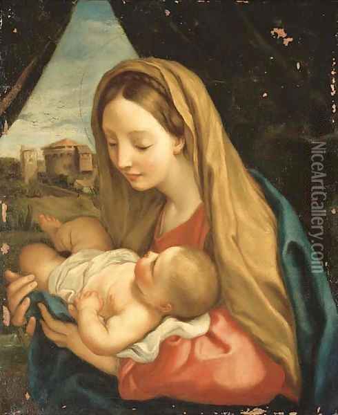The Madonna and Child Oil Painting - Carlo Maratta or Maratti