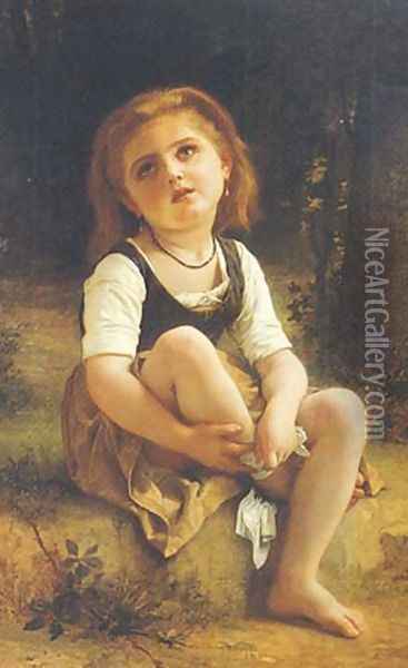 The Little Wound Oil Painting - William-Adolphe Bouguereau