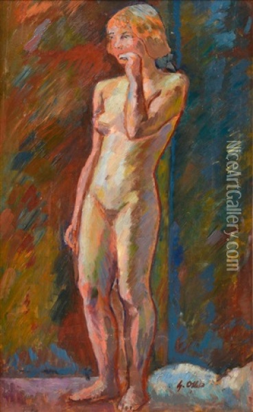 Model Oil Painting - Yrjoe Ollila