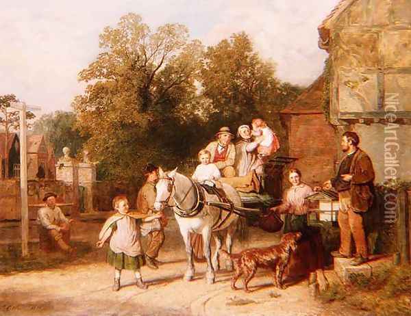 Grandfather's Departure, 1871 Oil Painting - James Clarke Waite