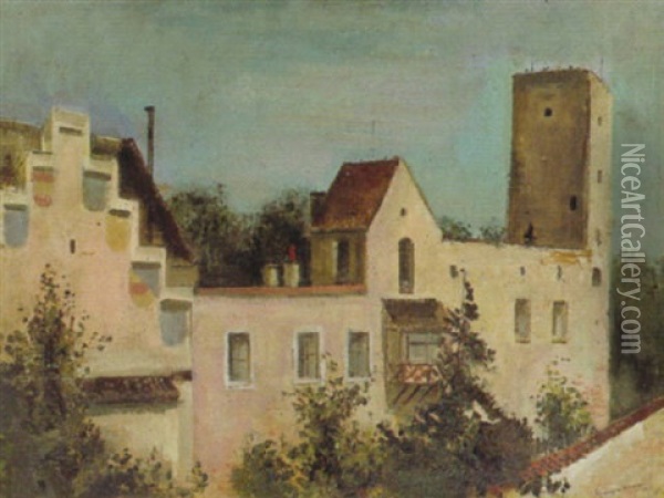 Burg Grunwald Oil Painting - Otto Geigenberger
